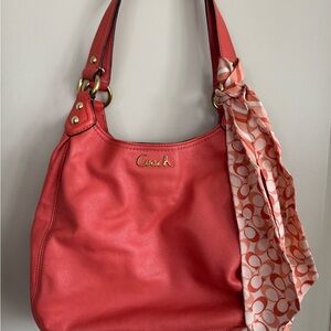 Coach Ashley Hobo Leather Shoulder Bag